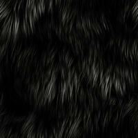 AI Generated Seamless pattern. Black fur texture. Natural fur. AI generation. photo