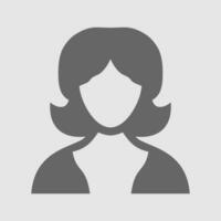 mujer avatar icono. hembra cara siluetas servicio como avatares o perfiles para desconocido o anónimo individuos social red vector ilustración