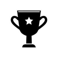 Winner cup icon. Champion trophy symbol, sport award sign. Winner prize, champions celebration winning concept isolated on white background. Reward victory vector illustration