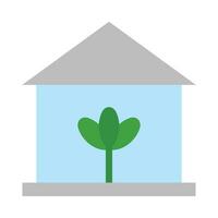 Greenhouse Vector Flat Icon For Personal And Commercial Use.