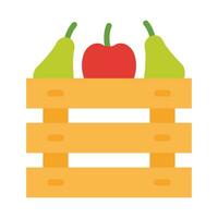 Fruta caja vector plano icono para personal y comercial usar.