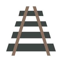 Train Tracks Vector Flat Icon For Personal And Commercial Use.