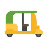 Rickshaw Vector Flat Icon For Personal And Commercial Use.