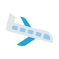 aterrizaje avión vector plano icono para personal y comercial usar.