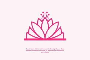 combination book and flower logo design vector