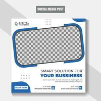 Business promotion social media post banner template design. Digital business marketing banner template. Set of Editable Template Social Media Design Post. For business marketing agency promotion. vector