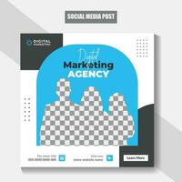 Social media post for online business marketing. vector