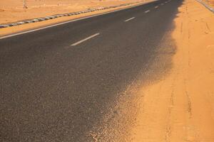 Landscape of sahara desert in Egypt. Conceptual for freedom, enjoying the journey. photo