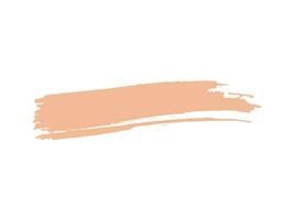 Color of the Year 2024 peach fuzz sample Vector paint brush spot Hand painted trendy color background Ink scribble dab clipart