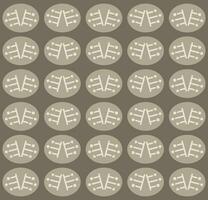 Brown background with pattern of lines and blunt two dimensional figures vector