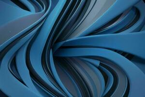 AI generated 3d rendering luxury blue and black abstract background. Pro Photo
