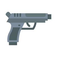 pistola vector plano icono para personal y comercial usar.