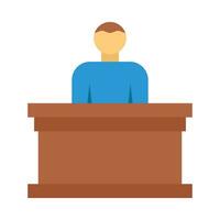 Panel of judges Vector Flat Icon For Personal And Commercial Use.