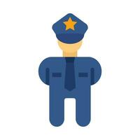 Policeman Vector Flat Icon For Personal And Commercial Use.