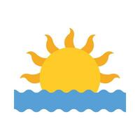 Sunset Vector Flat Icon For Personal And Commercial Use.