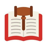 Law Book Vector Flat Icon For Personal And Commercial Use.