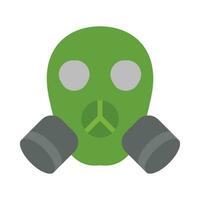 Gas Mask Vector Flat Icon For Personal And Commercial Use.