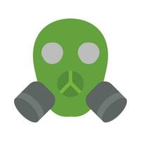 Gas Mask Vector Flat Icon For Personal And Commercial Use.