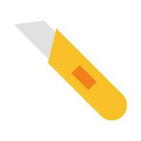 Utility Knife Vector Flat Icon For Personal And Commercial Use.