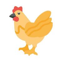 pollo vector plano icono para personal y comercial usar.