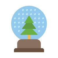 Snow Globe Vector Flat Icon For Personal And Commercial Use.