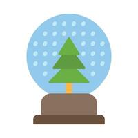 Snow Globe Vector Flat Icon For Personal And Commercial Use.
