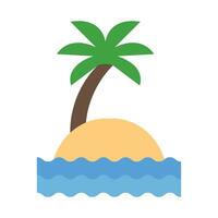 Beach Vector Flat Icon For Personal And Commercial Use.