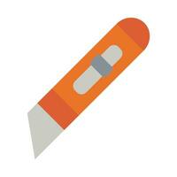 Utility Knife Vector Flat Icon For Personal And Commercial Use.