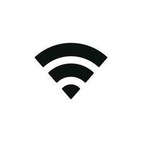 Wifi icono aislado en blanco antecedentes vector