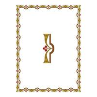 Vintage floral classic calligraphic retro vignette scroll frames ornamental design elements black and color set isolated vector