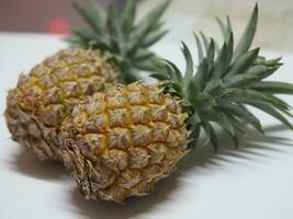 pineapple fruit green yellow sweet photo