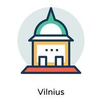 Trendy Vilnius Concepts vector