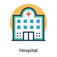 Trendy Hospital Concepts vector