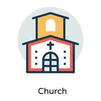 Trendy Church Concepts vector