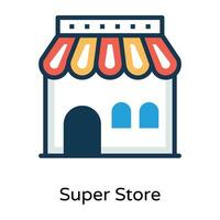 Trendy Store Concepts vector