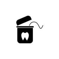 Dental floss concept line icon. Simple element illustration. Dental floss concept outline symbol design. vector