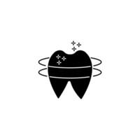 Teeth cleaning concept line icon. Simple element illustration. Teeth cleaning concept outline symbol design. vector