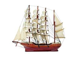 Barque ship gift craft model wooden photo