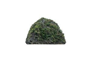 Natural limestone mountain with tree photo