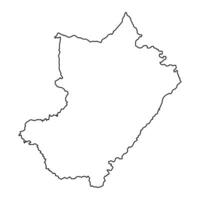 Lekoumou department map, administrative division of Republic of the Congo. Vector illustration.