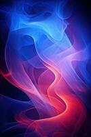 AI generated captures a beautiful and mysterious pattern of abstract smoke photo