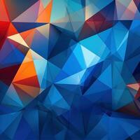 AI generated a colorful and intricate pattern of geometric shapes photo