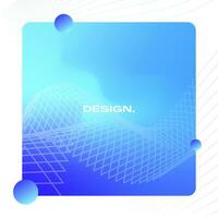 Colorful square gradient background. Social media template vector illustration.