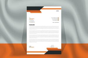 Corporate Business Letter Head Design Template vector