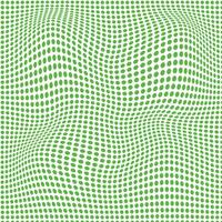 simple abstract seamlees green color small polka dot circle distort wavy pattern art work vector