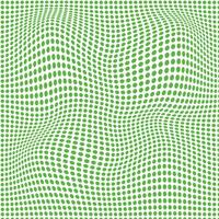 simple abstract seamlees green color small polka dot circle distort wavy pattern art work vector