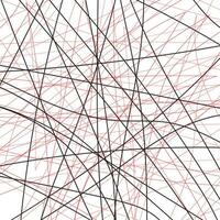 modern simple abstract seamlees red and black color chaotic line pattern art work vector