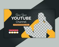 Thumbnail Design Template for any Video vector