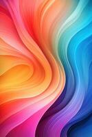AI generated gradient swirl of bright colors, creating a playful and fun abstract background photo