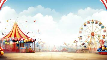 Funfair and carnival background Royalty Free Vector Image